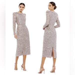 Mac Duggal 93595 Sequin Midi Dress
